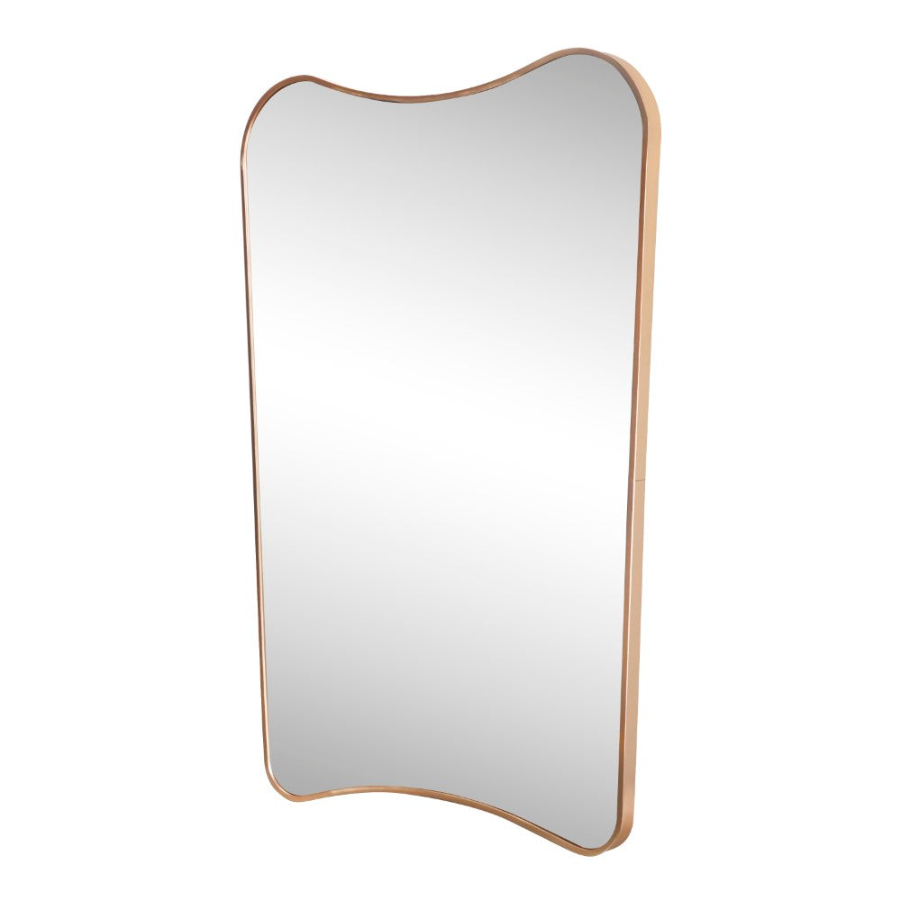Varo 24 in. W x 36 in. H Large Irregular Metal Framed Wall Mounted Mirror