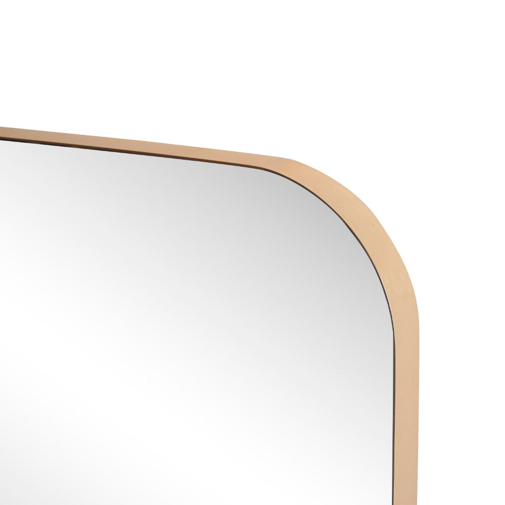 Sivo 24 in. W x 36 in. H Medium Rounded Rectangular Metal Framed Wall Mounted Mirror