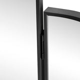 Desertfern 3-Way 28 in. W x 28 in. H Medium Arch Trifold Adjustable Aluminum Alloy Framed Vanity Mirror for Tabletop and Wall Mount