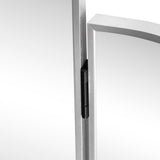 Desertfern 3-Way 28 in. W x 28 in. H Medium Arch Trifold Adjustable Aluminum Alloy Framed Vanity Mirror for Tabletop and Wall Mount