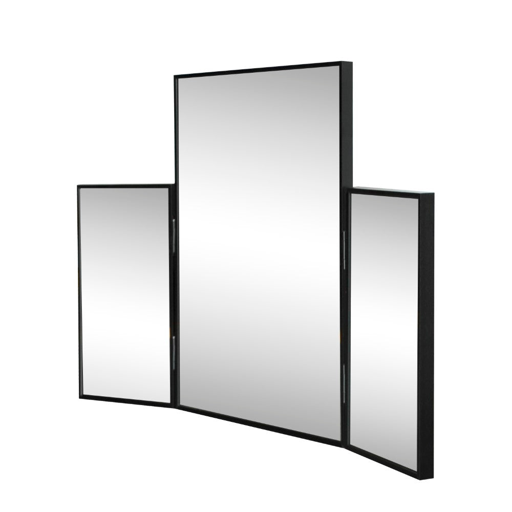 Tidalroot 3-Way 30 in. W x 20 in. H Medium Rectangular Trifold Adjustable Aluminum Alloy Framed Vanity Mirror for Tabletop and Wall Mount