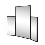 Tidalroot 3-Way 30 in. W x 20 in. H Medium Rectangular Trifold Adjustable Aluminum Alloy Framed Vanity Mirror for Tabletop and Wall Mount