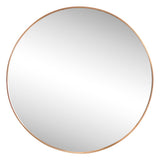 Bloomridge Circle Aluminum Alloy Framed Wall Mounted Mirror