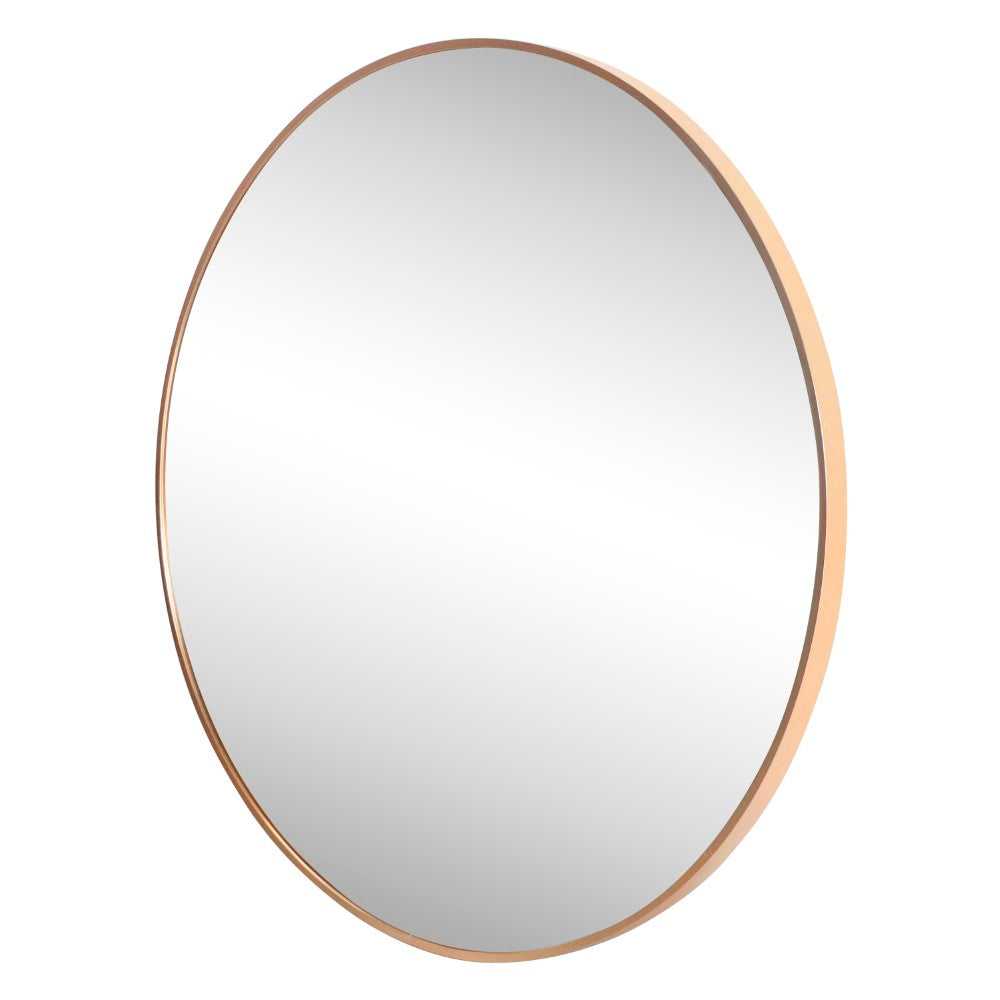 Bloomridge Circle Aluminum Alloy Framed Wall Mounted Mirror