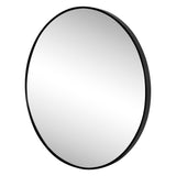 Bloomridge Circle Aluminum Alloy Framed Wall Mounted Mirror