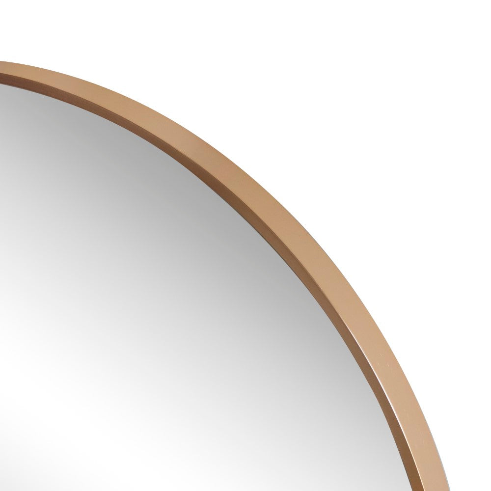 Bloomridge Circle Aluminum Alloy Framed Wall Mounted Mirror