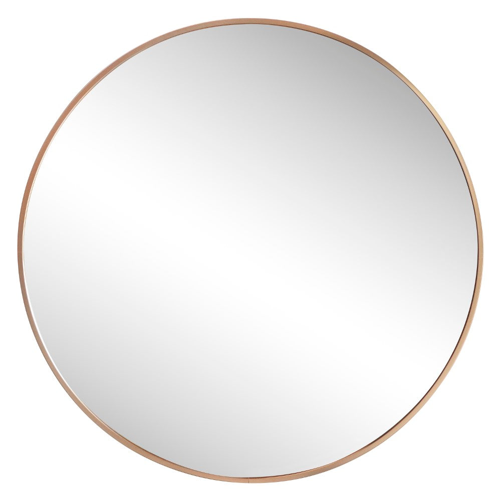 Bloomridge Circle Aluminum Alloy Framed Wall Mounted Mirror