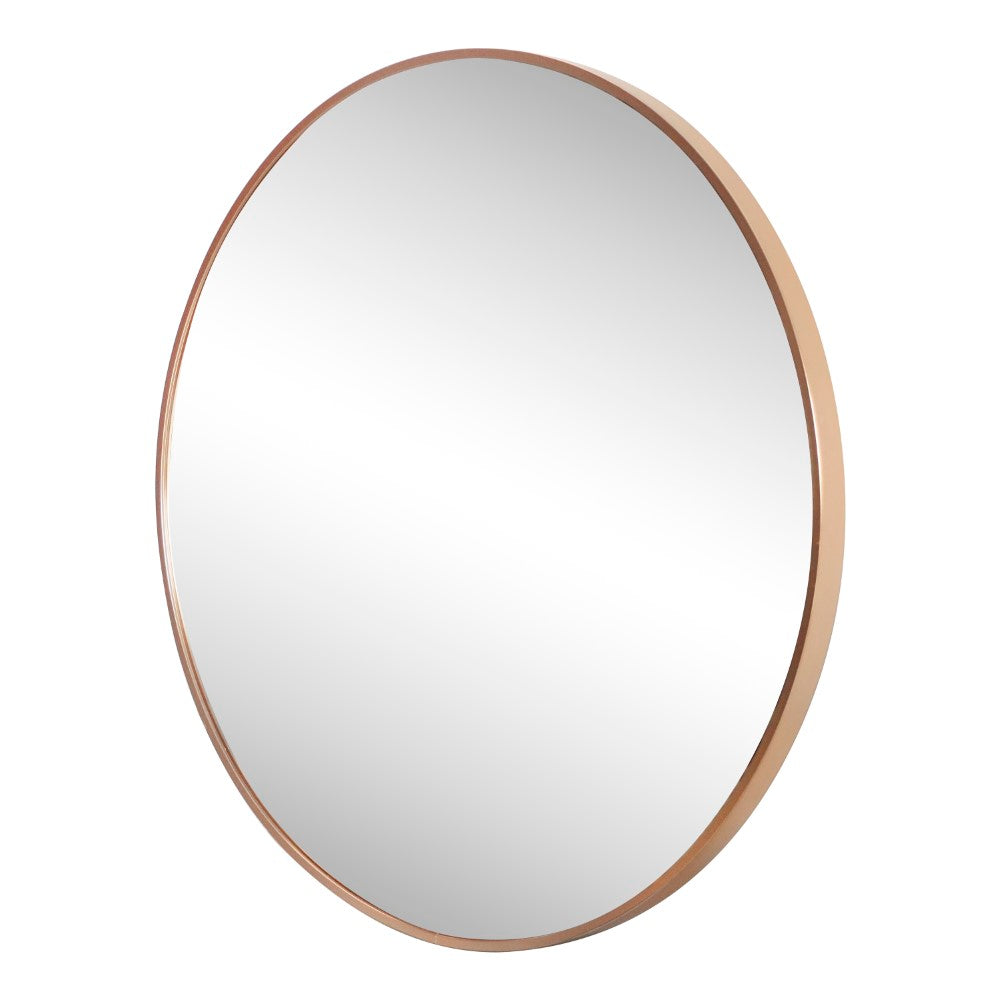 Bloomridge Circle Aluminum Alloy Framed Wall Mounted Mirror
