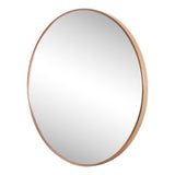 Bloomridge Circle Aluminum Alloy Framed Wall Mounted Mirror