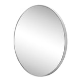 Bloomridge Circle Aluminum Alloy Framed Wall Mounted Mirror