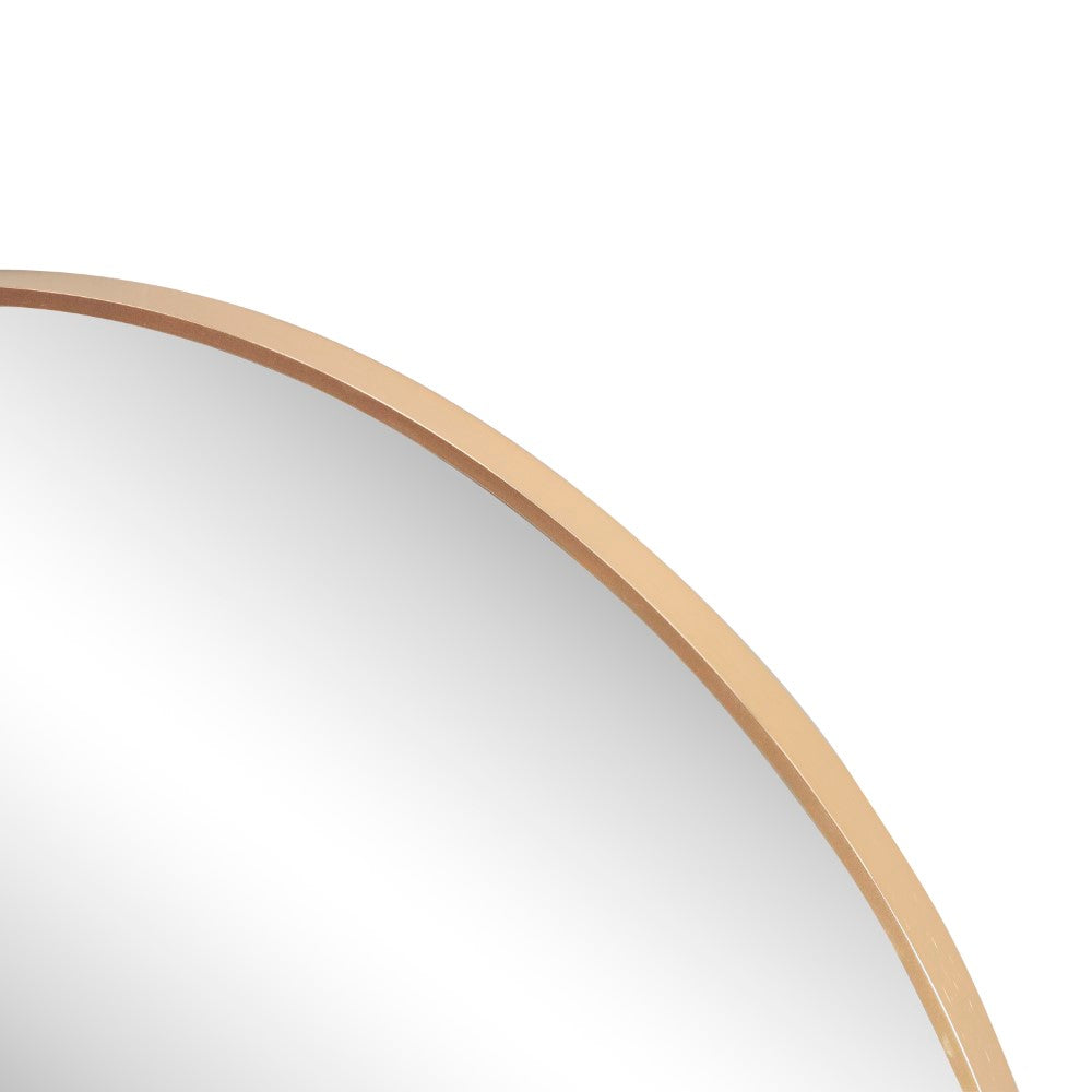 Bloomridge Circle Aluminum Alloy Framed Wall Mounted Mirror
