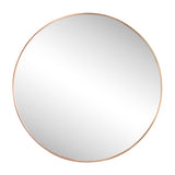 Bloomridge Circle Aluminum Alloy Framed Wall Mounted Mirror