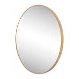 Bloomridge Circle Aluminum Alloy Framed Wall Mounted Mirror