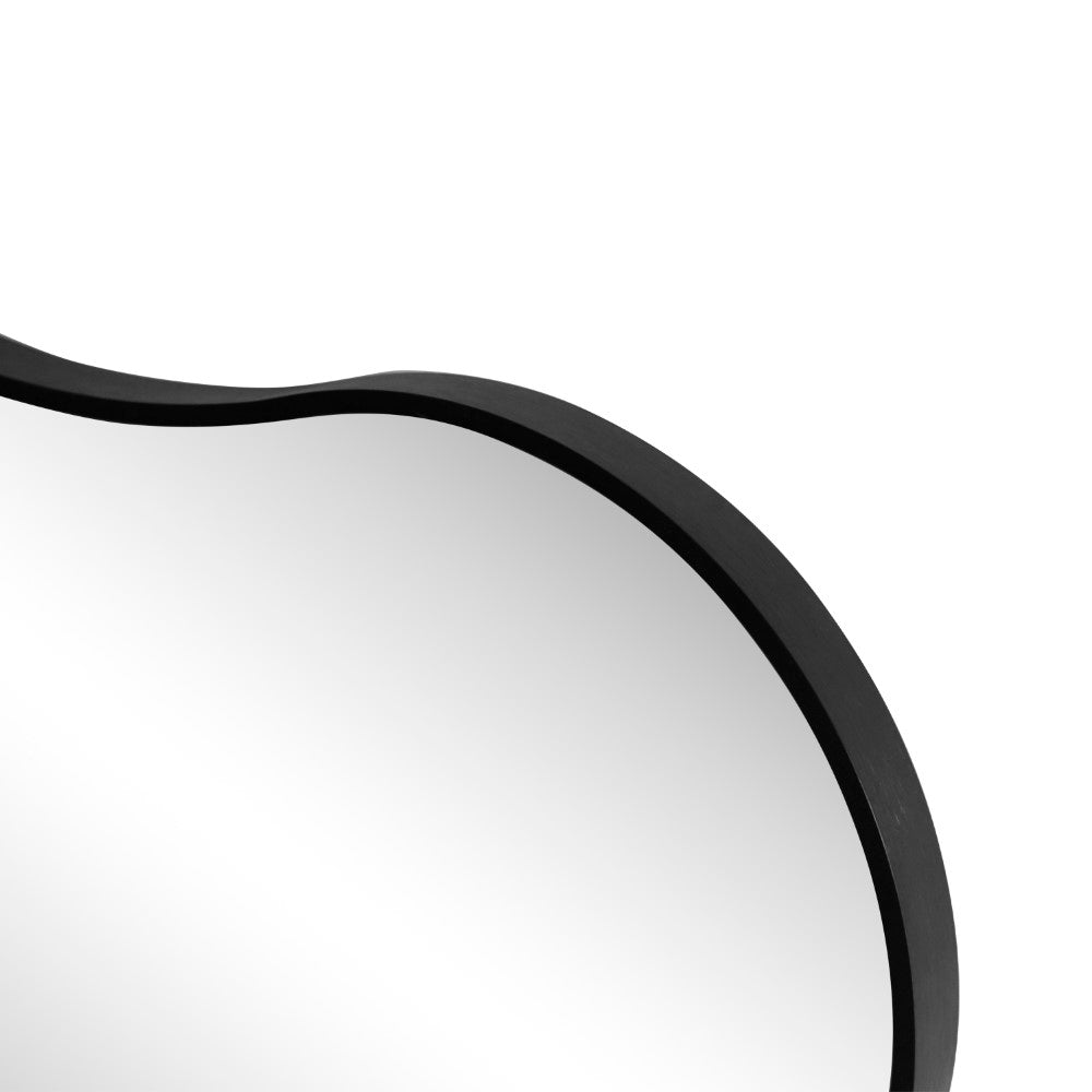 Olivefern 24 in. W x 36 in. H Medium Irregular Scallop Aluminum Alloy Framed Wall Mounted Mirror