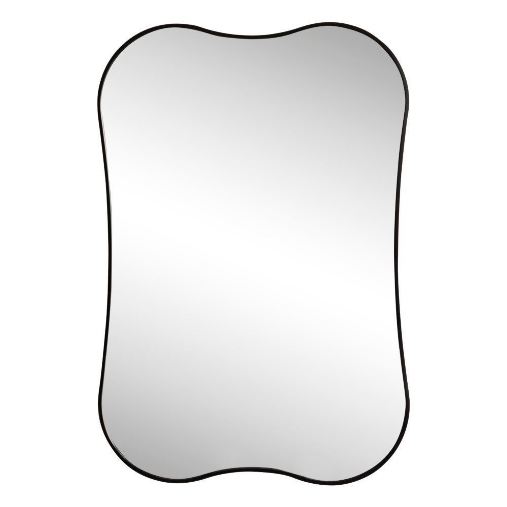 Olivefern 24 in. W x 36 in. H Medium Irregular Scallop Aluminum Alloy Framed Wall Mounted Mirror
