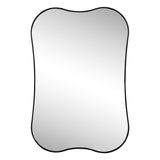 Olivefern 24 in. W x 36 in. H Medium Irregular Scallop Aluminum Alloy Framed Wall Mounted Mirror