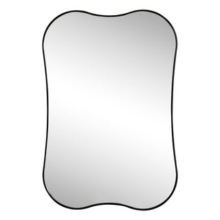 Olivefern 24 in. W x 36 in. H Medium Irregular Scallop Aluminum Alloy Framed Wall Mounted Mirror