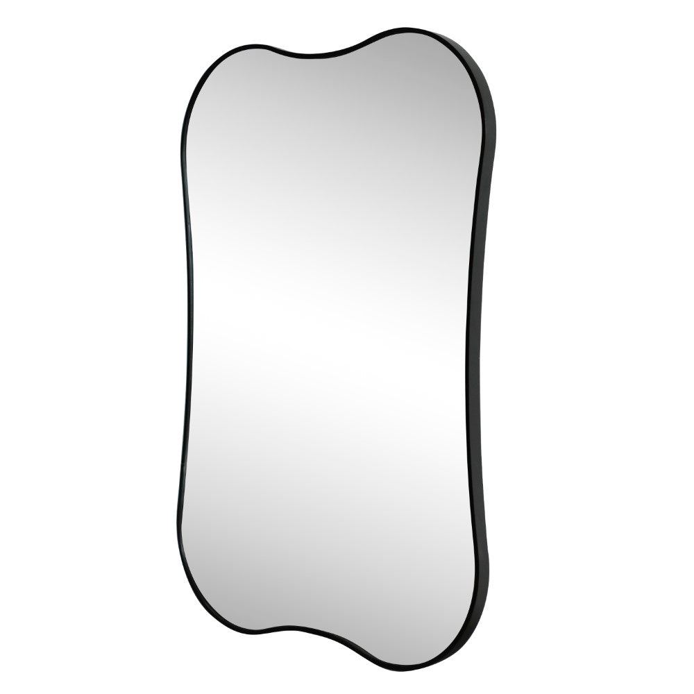 Olivefern 24 in. W x 36 in. H Medium Irregular Scallop Aluminum Alloy Framed Wall Mounted Mirror