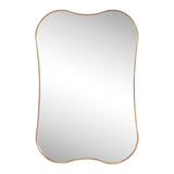 Olivefern 24 in. W x 36 in. H Medium Irregular Scallop Aluminum Alloy Framed Wall Mounted Mirror