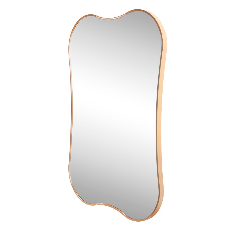 Olivefern 24 in. W x 36 in. H Medium Irregular Scallop Aluminum Alloy Framed Wall Mounted Mirror