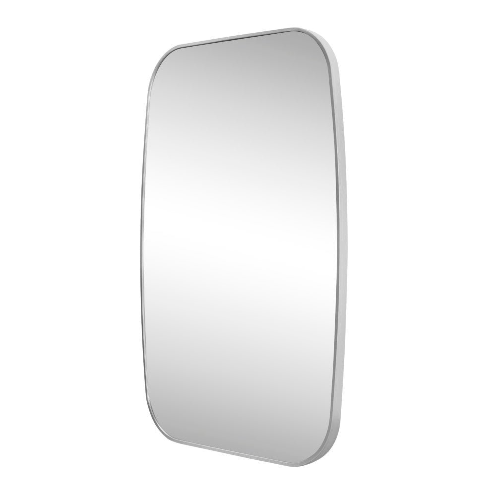 Petalroot 24 in. W x 36 in. H Medium Capsule Oblong Oval Aluminum Alloy Framed Wall Mounted Mirror