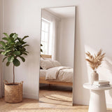 Virel 20 in. W x 59 in. H Large Rectangular Aluminum Alloy Framed Full-Length Wall Mounted Leaner Mirror