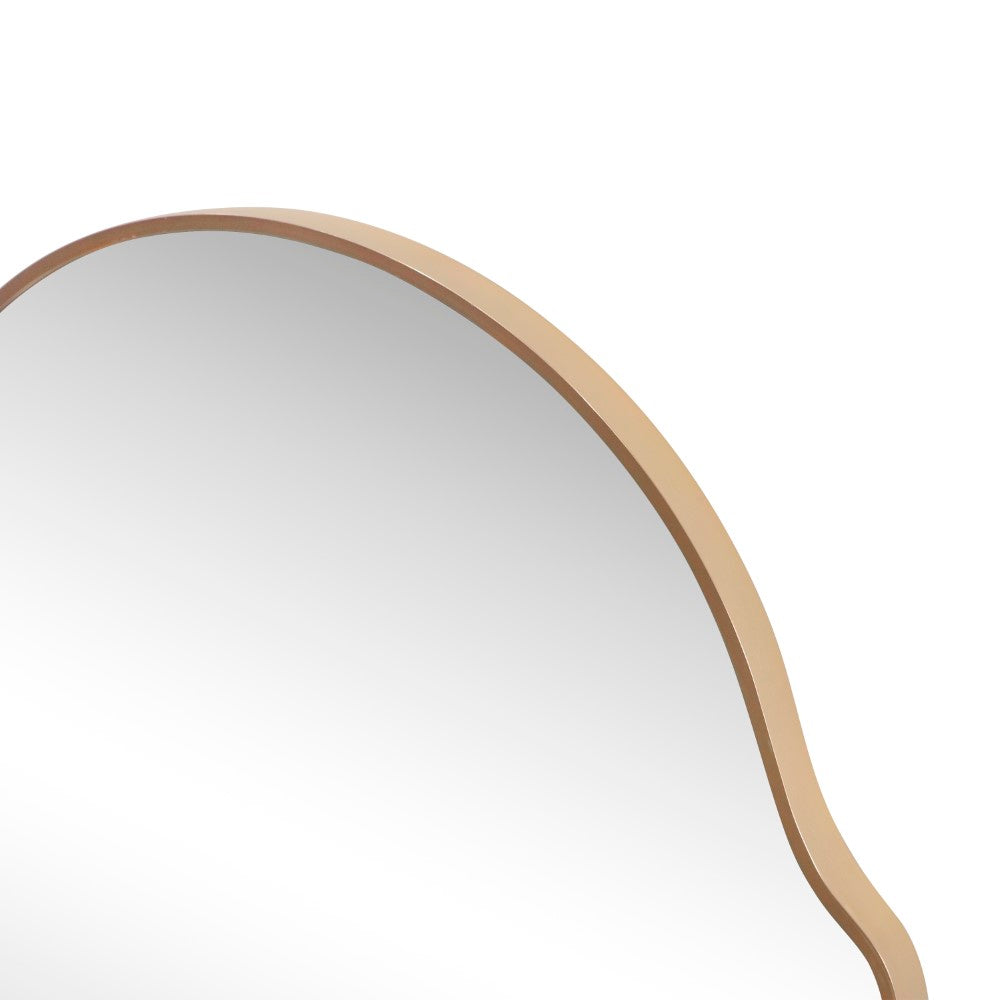 Auralith 24 in. W x 36 in. H Medium Shield Aluminum Alloy Framed Wall Mounted Mirror