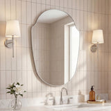Auralith 24 in. W x 36 in. H Medium Shield Aluminum Alloy Framed Wall Mounted Mirror