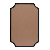 Calyra 24 in. W x 36 in. H Medium Rectangular Scallop Beveled Corner Aluminum Alloy Framed Wall Mounted Mirror