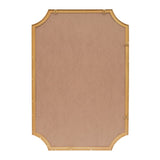 Calyra 24 in. W x 36 in. H Medium Rectangular Scallop Beveled Corner Aluminum Alloy Framed Wall Mounted Mirror