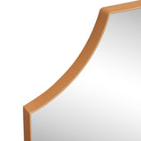 Calyra 24 in. W x 36 in. H Medium Rectangular Scallop Beveled Corner Aluminum Alloy Framed Wall Mounted Mirror