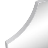 Calyra 24 in. W x 36 in. H Medium Rectangular Scallop Beveled Corner Aluminum Alloy Framed Wall Mounted Mirror