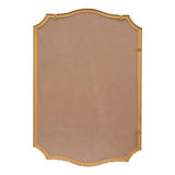 Elaris 24 in. W x 36 in. H Medium Crested Scallop Aluminum Alloy Framed Wall Mounted Mirror