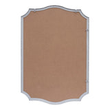 Elaris 24 in. W x 36 in. H Medium Crested Scallop Aluminum Alloy Framed Wall Mounted Mirror