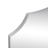 Elaris 24 in. W x 36 in. H Medium Crested Scallop Aluminum Alloy Framed Wall Mounted Mirror