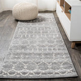 Kolkata Moroccan HYPE Boho Vintage Area Rug Gray/Ivory