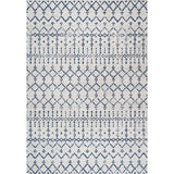 Kolkata Moroccan HYPE Boho Vintage Area Rug Cream/Navy