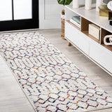 Kolkata Moroccan HYPE Boho Vintage Area Rug Cream/Multi