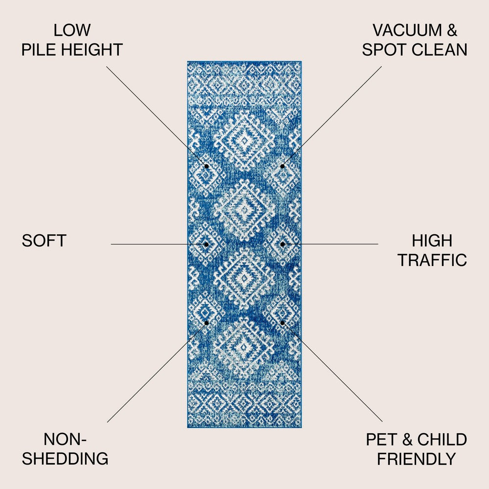 Sparta Moroccan HYPE Boho Vintage Area Rug