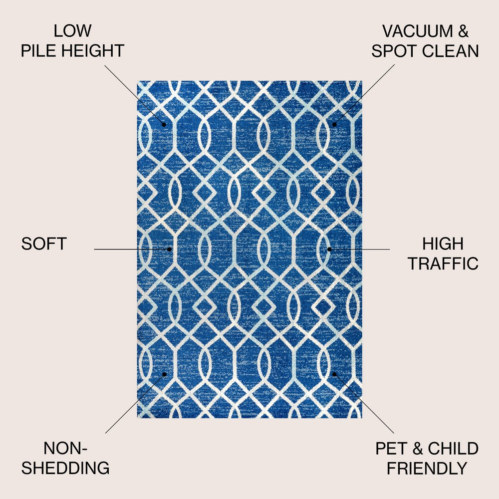 Perseus Asilah Ogee Fretwork Area Rug