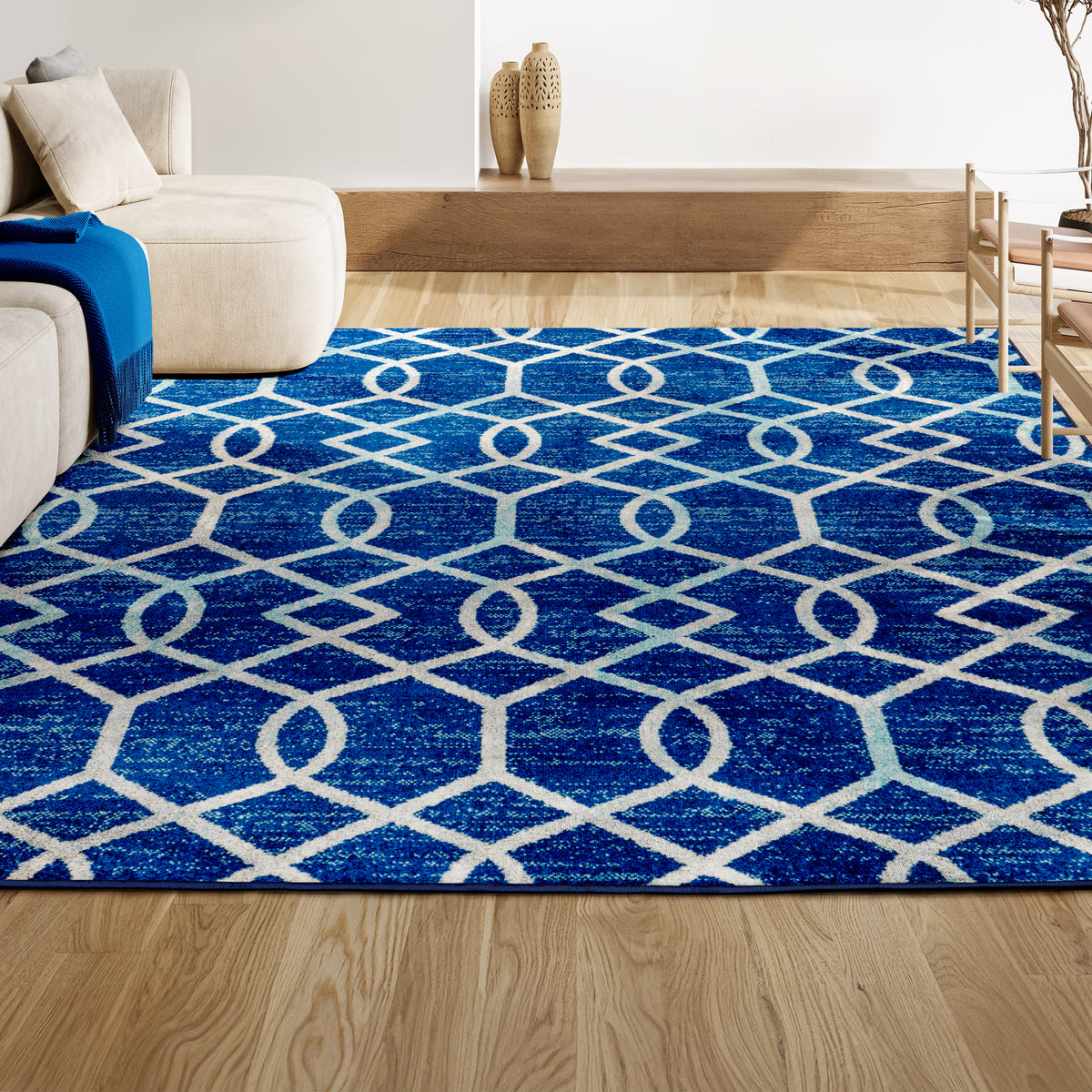 Perseus Asilah Ogee Fretwork Area Rug