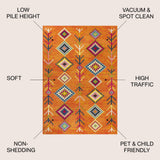Grus Tribal Love Geometric Area Rug
