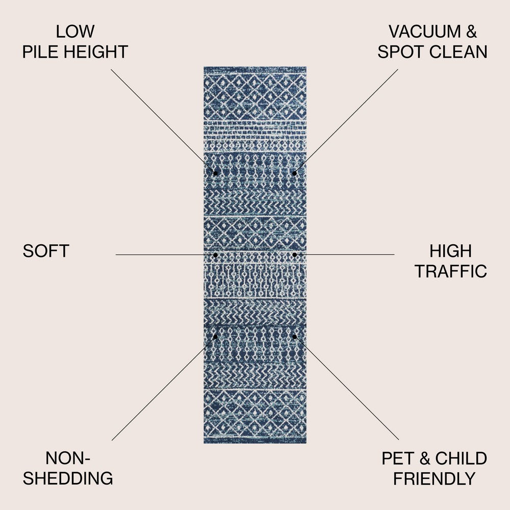 Valerie moroccan Vintage Geometric Rug Area Rug