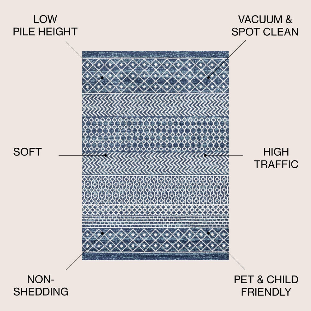 Valerie moroccan Vintage Geometric Rug Area Rug