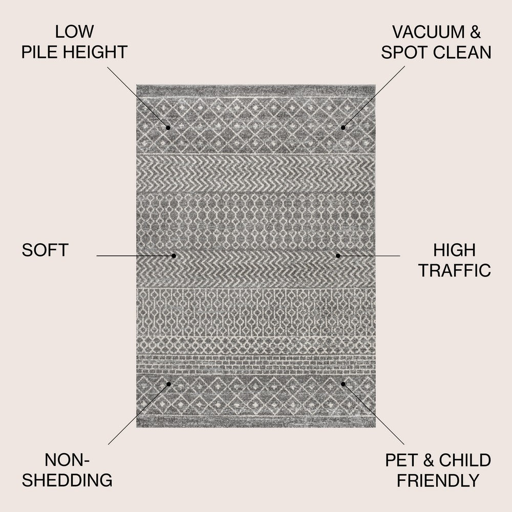Valerie moroccan Vintage Geometric Rug Area Rug