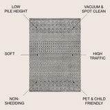 Valerie moroccan Vintage Geometric Rug Area Rug