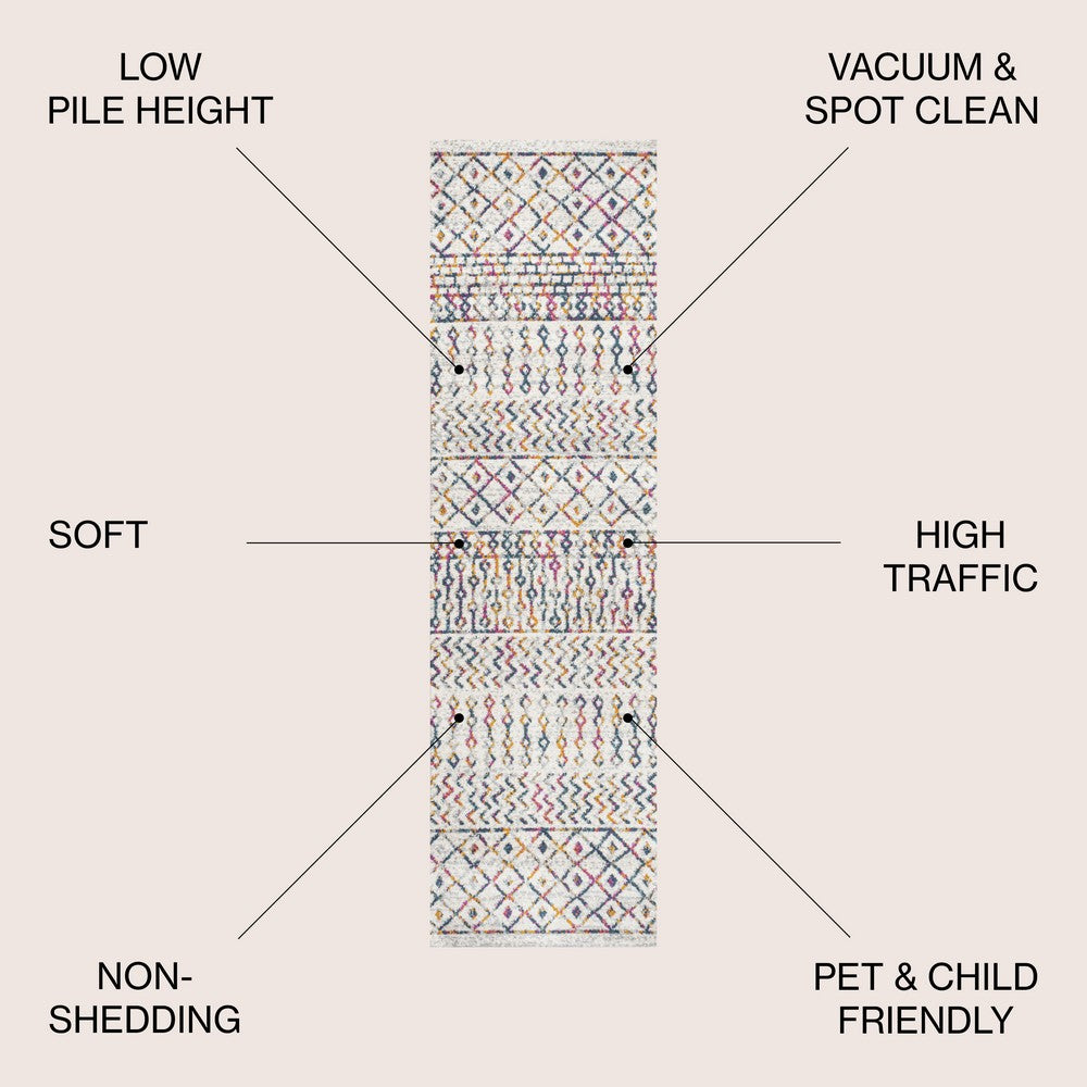 Valerie moroccan Vintage Geometric Rug Area Rug