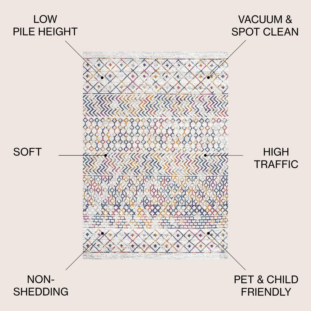 Valerie moroccan Vintage Geometric Rug Area Rug