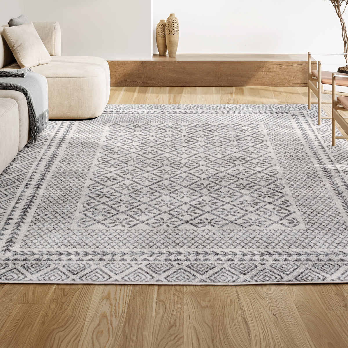 Alban modern Geometric Boho Rug Area Rug