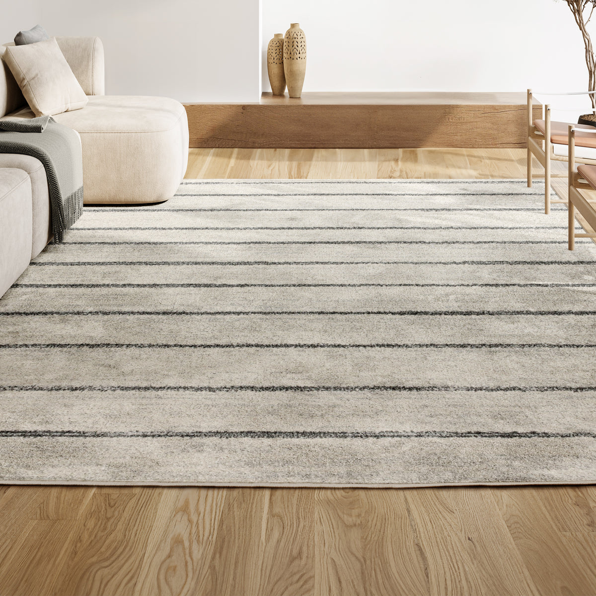 Palermo Williamsburg Minimalist Stripe Area Rug